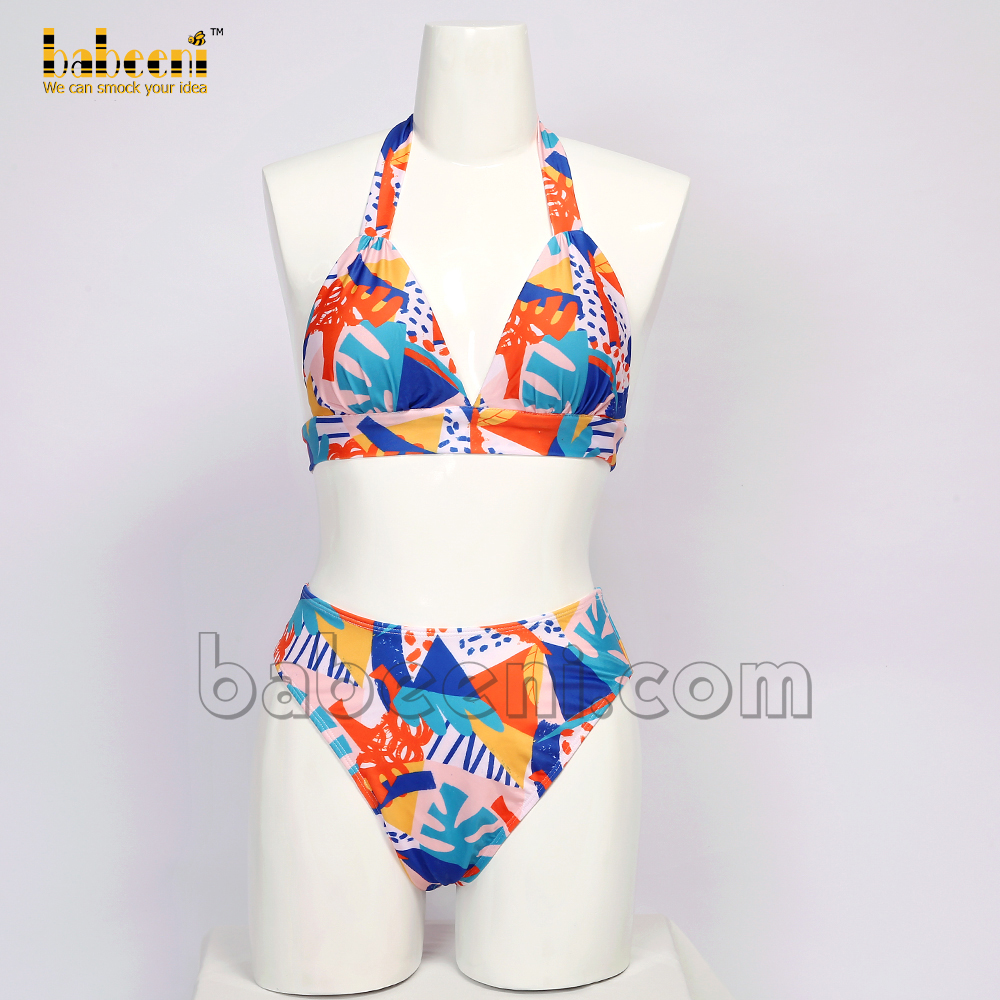 Lovely sea colorful girl swimwear for mommy - FWM 16